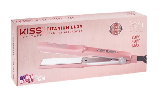 Prancha de cabelo Kiss Titanium Luxy