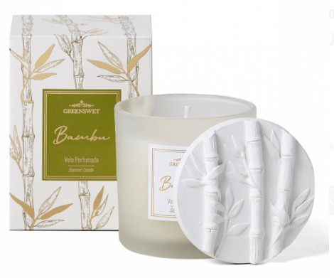 Vela Perfumada 180g Essência Bambu Greenswet