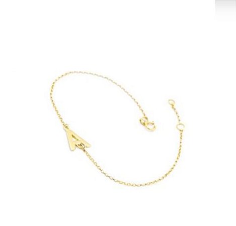 Pulseiras Personalizada  Letras em ouro amarelo e branco 18k