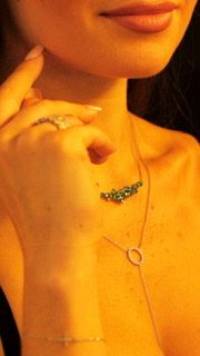 Colar Colorful em ouro branco 18K