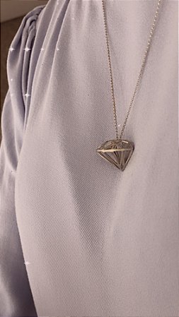 Pingente Diamante em ouro 18k