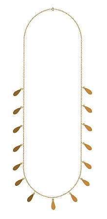 Colar Plaquinhas em ouro 18k