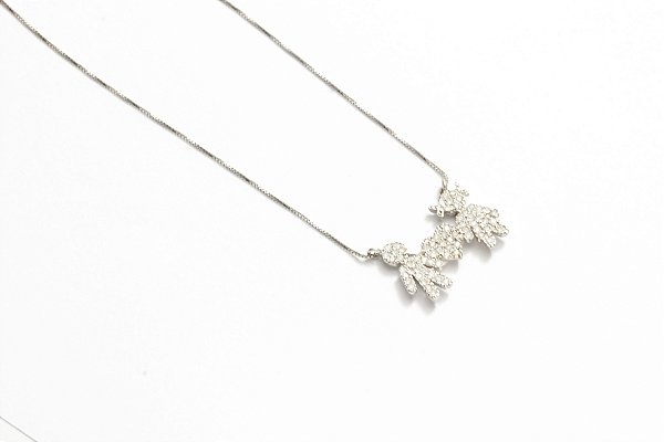 Colar Família com Diamantes em ouro 18k