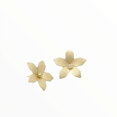 Brinco Jardim Secreto com Diamantes- 4 pontos - 20mm em ouro 18k
