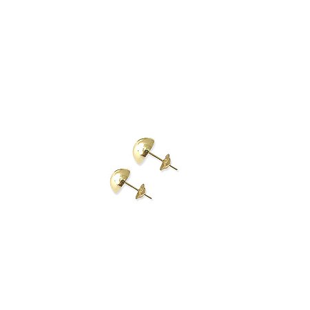 Brinco Meia Bola em ouro 18k