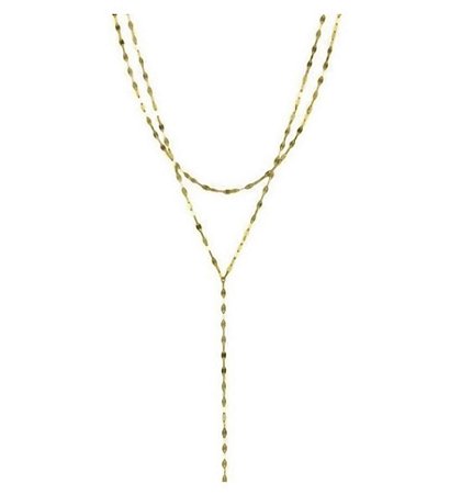 Colar Gravata Trama Bailarina em ouro 18k