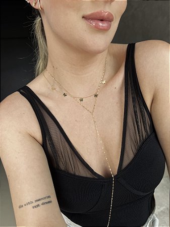 Body Chain em ouro 18k