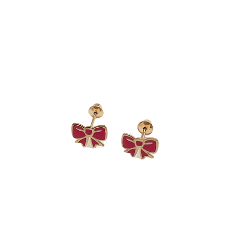 Brinco Laço em ouro 18k