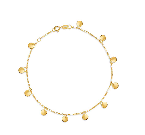 Pulseira de Ouro 18k Plaquinhas