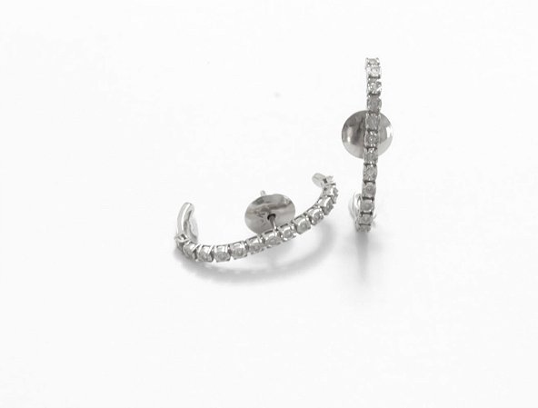 Brinco ear hook ouro 18k