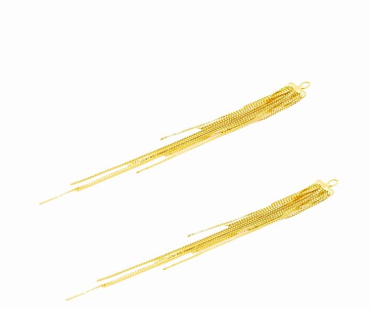 Franjas para Brincos em ouro amarelo 18k