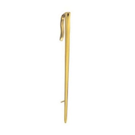 Brinco Espeto Jateado em ouro amarelo 18k