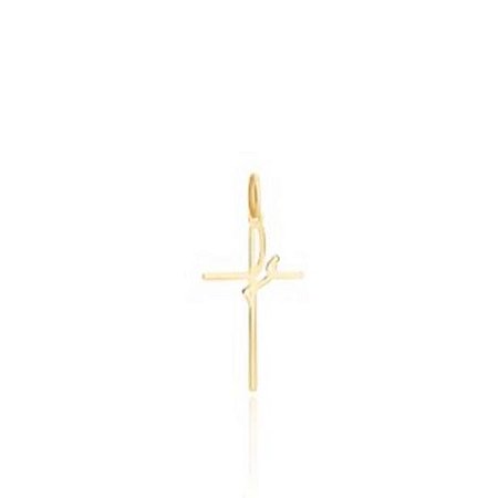 Pingente Fé em ouro amarelo 18k