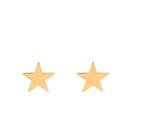 Brinco Star em ouro amarelo 18K