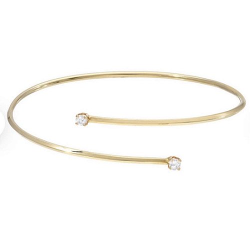 Bracelete com Diamantes 6 pontos em ouro amarelo 18k