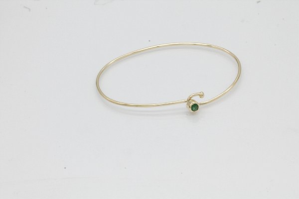 Bracelete com Esmeralda em ouro 18k