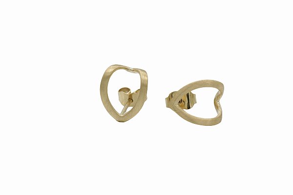 Brinco Love Vazado em ouro 18k