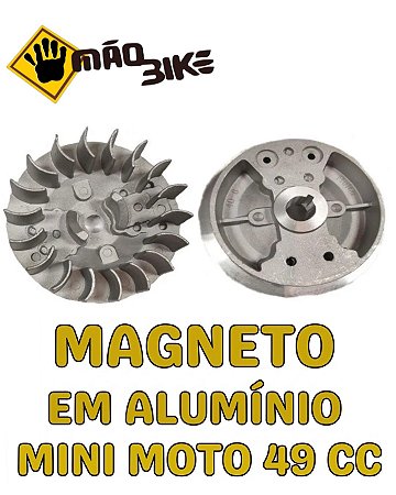 Magneto em alumínio mini moto 49cc