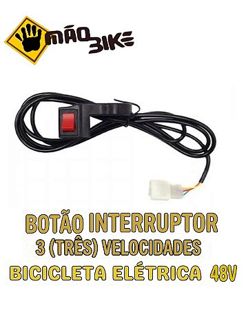 Interruptor 03 Velocidades Para Bicicleta Elétrica 48v