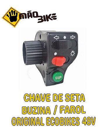 Chave de Seta , Farol e Buzina Original ECOBIKES 48v