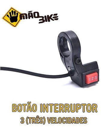 Botão Interruptor 3 Velocidades Para Bicicleta Elétrica Sousa/Veloster/Tesla/EcoBike