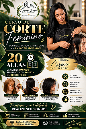 CURSO DE CORTE FEMININO PRESENCIAL