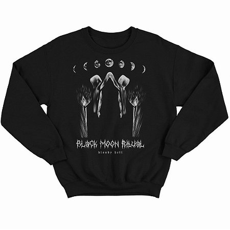 Blusão Moletom Black Moon Ritual