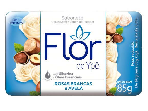 Sabonete 85g Rosas Brancas e Avela - Flor de Ype