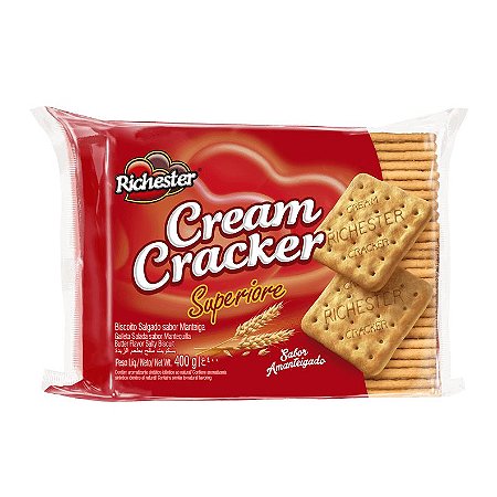 Biscoito Cream Cracker 400g - Richester/Renata/Marilan