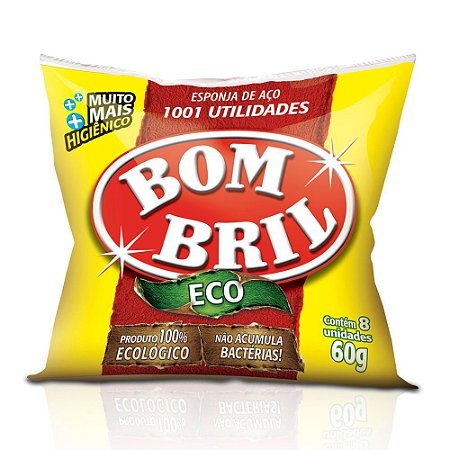 Esponja De Aço 60g c/8 Unidades - Bombril