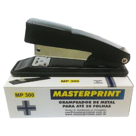 Grampeador de mesa metal 25folhas mp300 masterprint