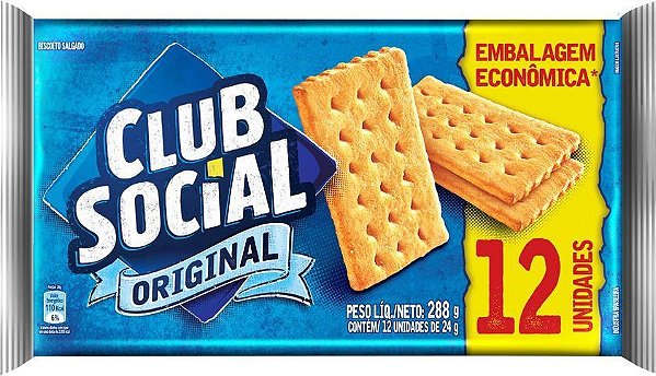 Biscoito Original Embalagem Econômica 288G - Club Social