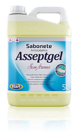 Sabonete liq 05 lt antisséptico asseptgel sem aroma