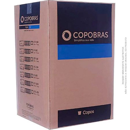 Copo Descartavel 180ml Transparente PP CX 1x2500 - CopoBras