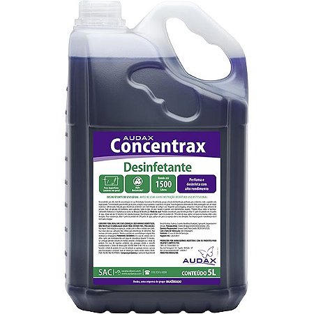 Desinfetante Concentrax 5L Conc 1/200 Floral - Audax