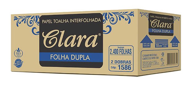 Papel Interf Cx 22x20x2400 Fls F.Dupla - Clara Ref1586