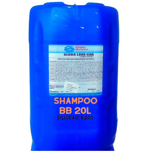Shampoo lava car 20 lt dil 5:200  bb - globo química