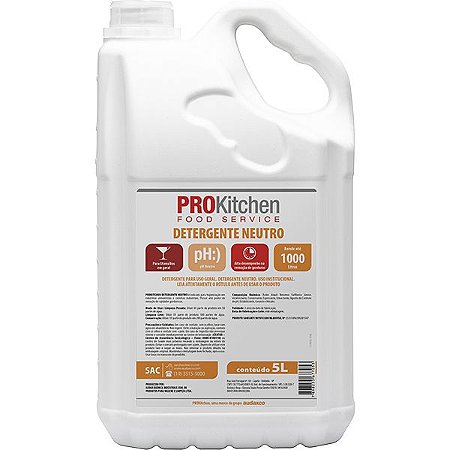 Detergente Neutro 5L Prokitchen - Audax
