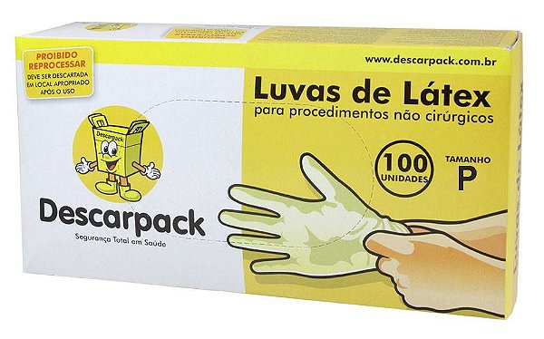 Luva de Procedimento Pequeno C/100 DESCARPACK
