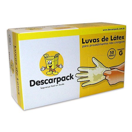 Luva de Procedimento Grande C/100 DESCARPACK