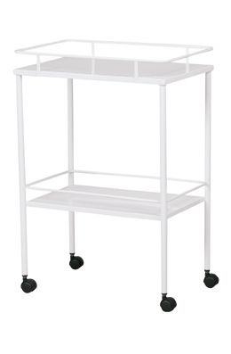 Mesa Auxiliar 40X60X80cm Esmaltada C/ Rodas e Varanda cod. 181-C