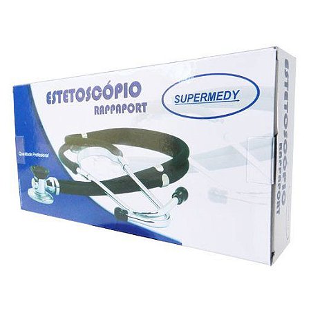 Estetoscópio Rappaporte Preto - Supermedy