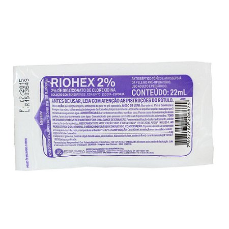 Escova de Assepsia Riohex Scrub 2% - Rioquímica