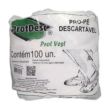 Propé Sapatilha Descartável Gramatura 20 C/50 Pares - PROTDESC