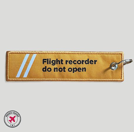 Chaveiro Flight Recorder Do Not Open