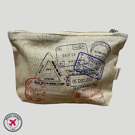 Bolsa Necessaire CARIMBO DE PASSAPORTE