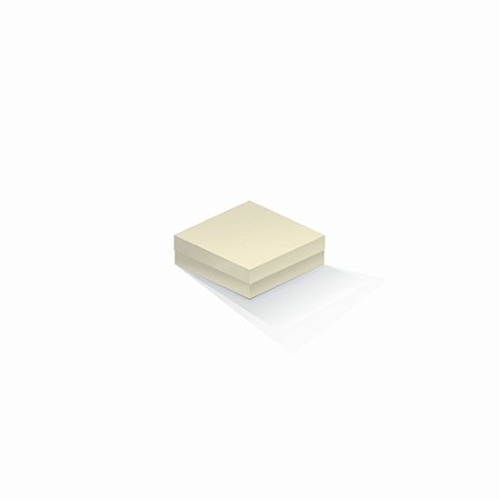 Caixa de presente | Quadrada Markatto Sutille Marfim 10,5x10,5x4,0