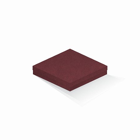 Caixa de presente | Quadrada F Card Scuro Vermelho 18,5x18,5x4,0