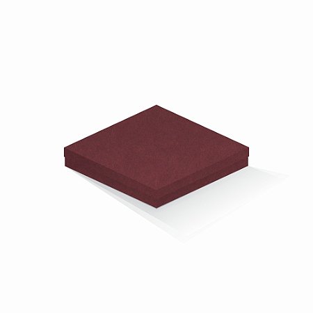 Caixa de presente | Quadrada F Card Scuro Vermelho 20,5x20,5x4,0