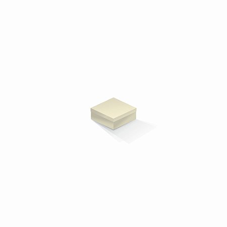 Caixa de presente | Quadrada Markatto Sutille Marfim 7,0x7,0x3,5